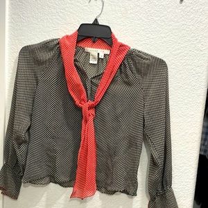 STUDIO M Red ❤️Black Blouse